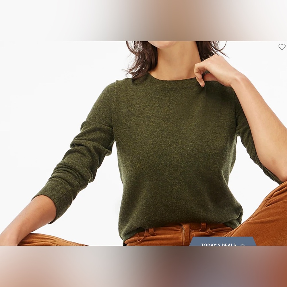 Banana Republic %100 Merino Wool Olive Green Sweater S